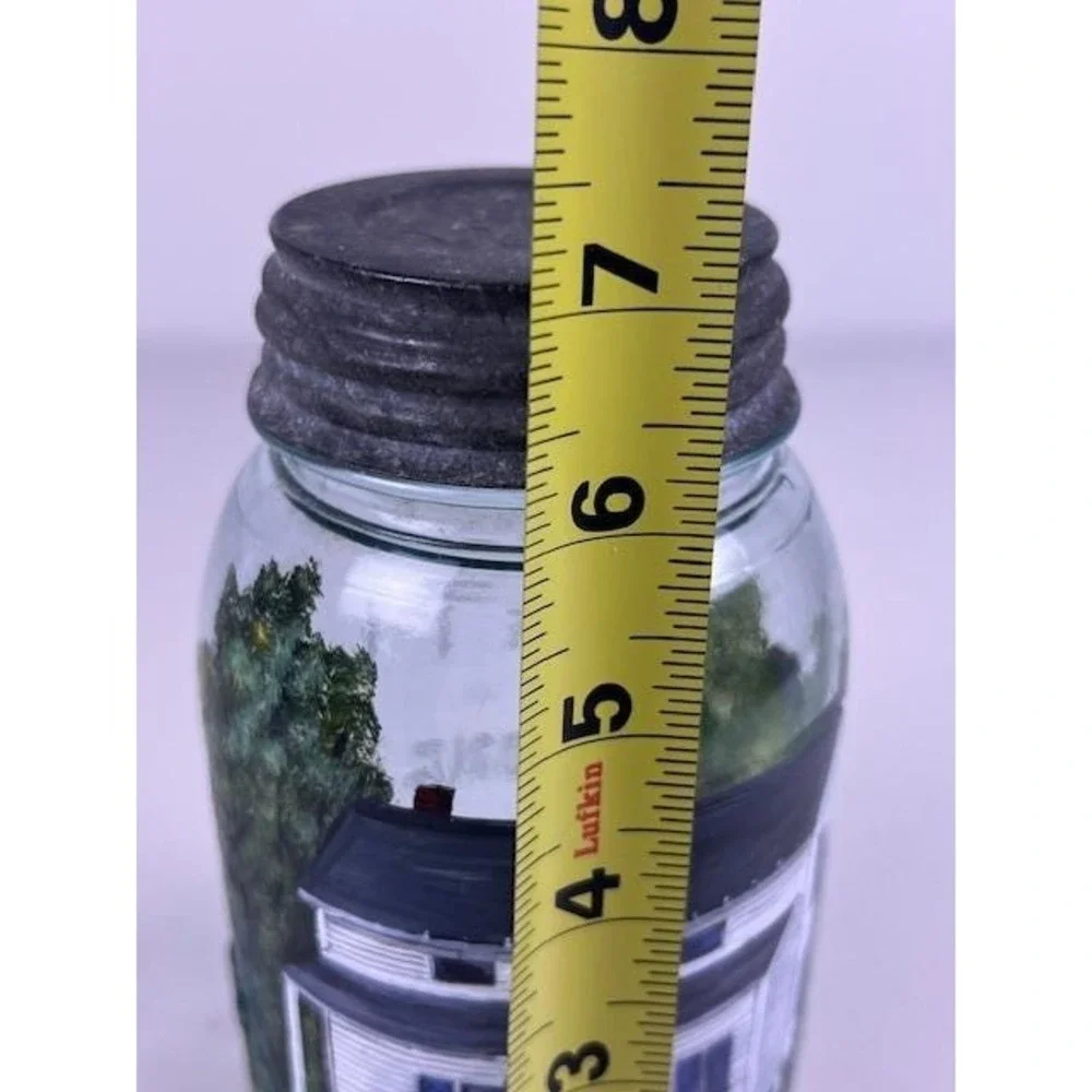 Vintage Atlas Strong‎ Shoulder Mason Jar Hand Painted Farmhouse Folk Art 1997